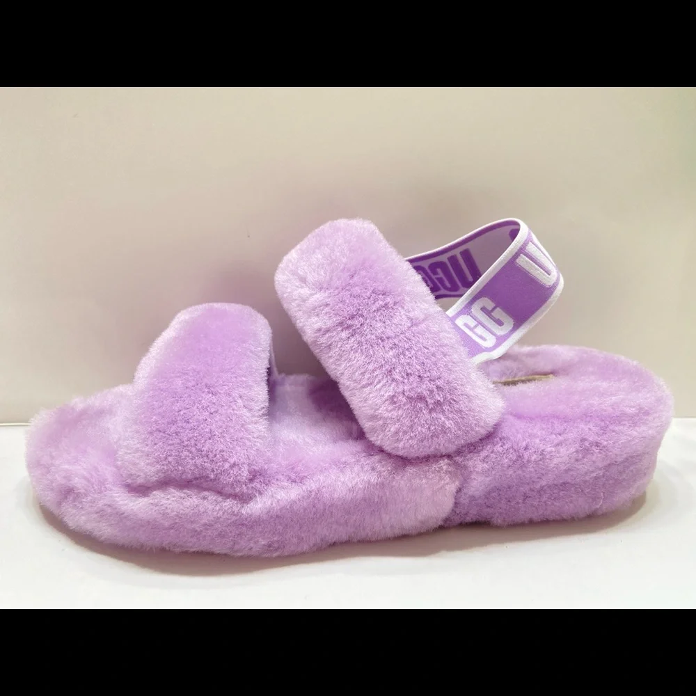 NEW UGG Oh Yeah Plushy Soft Slide Slippers Women's Shoes Sandal_7